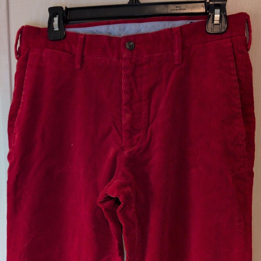 Polo Ralph Lauren Corduroy Pants Men's 31x30 Red Chino Straight Preppy